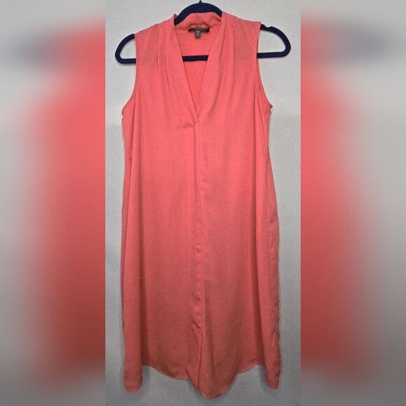 Women's A Pea In the Pod Maternity sleeveless shift dress Coral Peach Small - Picture 1 of 5